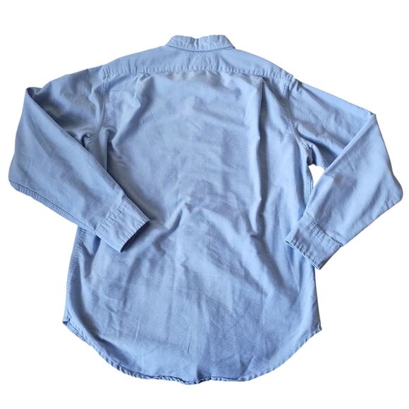 U.S. Polo Assn Shirt Men's Medium Blue Oxford Cotton Long Sleeve Button Down - Picture 8 of 15